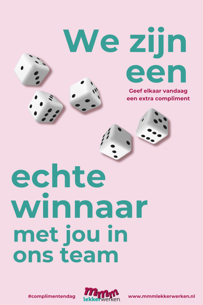 We Zijn Een Echte Winnaar Met Jou Is Ons Team